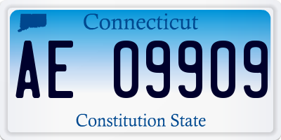 CT license plate AE09909