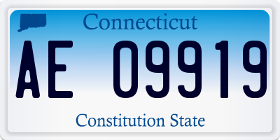 CT license plate AE09919