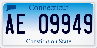 CT license plate AE09949