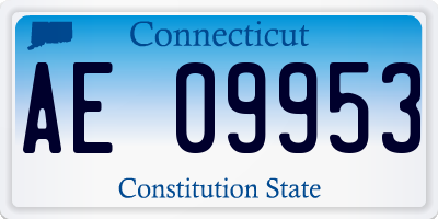 CT license plate AE09953