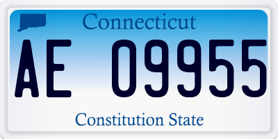 CT license plate AE09955