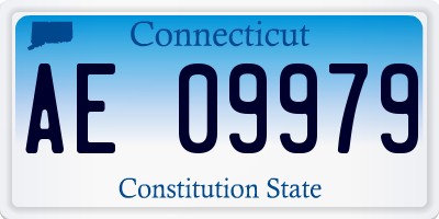 CT license plate AE09979