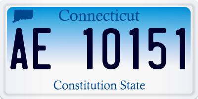 CT license plate AE10151