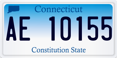 CT license plate AE10155