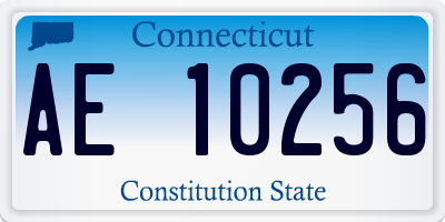CT license plate AE10256