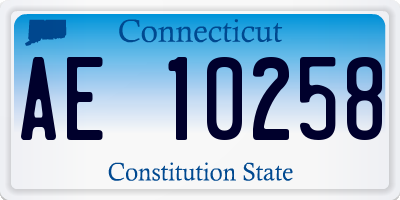 CT license plate AE10258