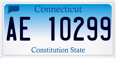 CT license plate AE10299