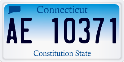 CT license plate AE10371