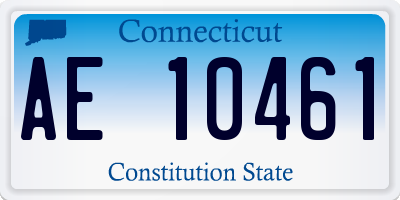 CT license plate AE10461