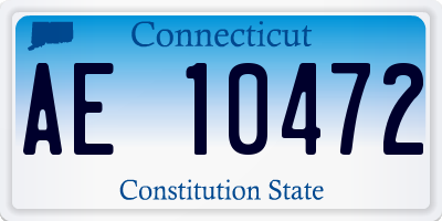 CT license plate AE10472
