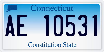 CT license plate AE10531