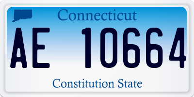 CT license plate AE10664