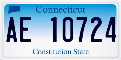 CT license plate AE10724