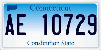 CT license plate AE10729