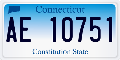 CT license plate AE10751