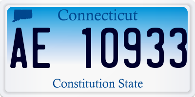 CT license plate AE10933