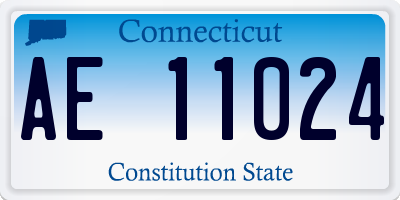 CT license plate AE11024
