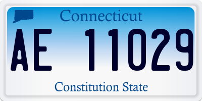 CT license plate AE11029
