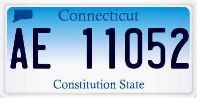 CT license plate AE11052