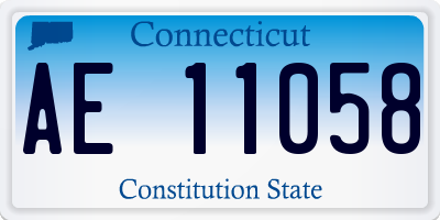 CT license plate AE11058