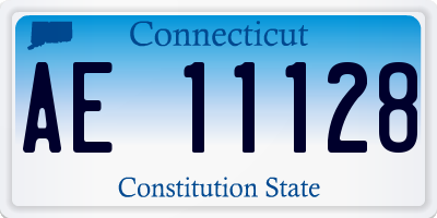 CT license plate AE11128