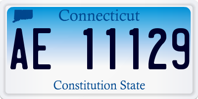 CT license plate AE11129