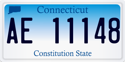 CT license plate AE11148