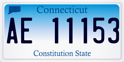 CT license plate AE11153
