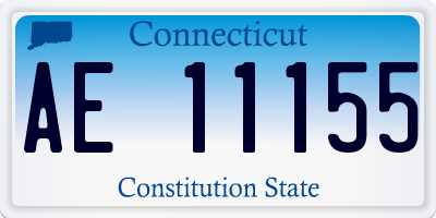 CT license plate AE11155