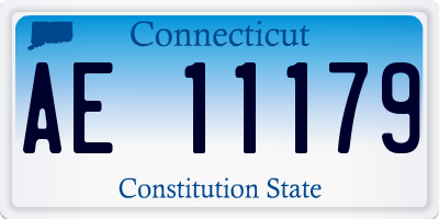 CT license plate AE11179