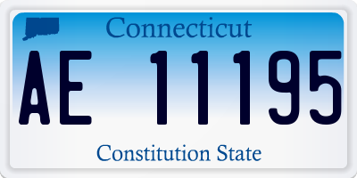 CT license plate AE11195