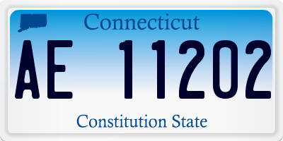 CT license plate AE11202
