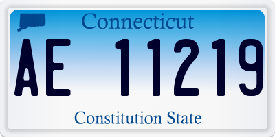 CT license plate AE11219