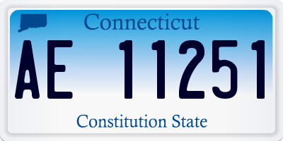CT license plate AE11251