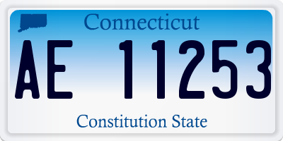 CT license plate AE11253