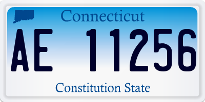 CT license plate AE11256