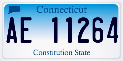 CT license plate AE11264