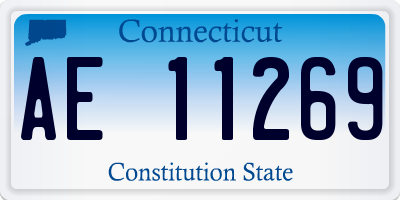 CT license plate AE11269