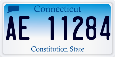 CT license plate AE11284