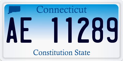 CT license plate AE11289