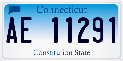 CT license plate AE11291