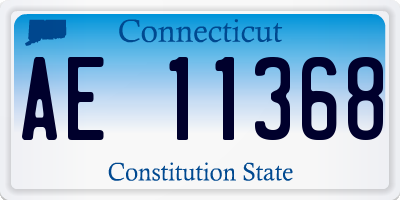 CT license plate AE11368