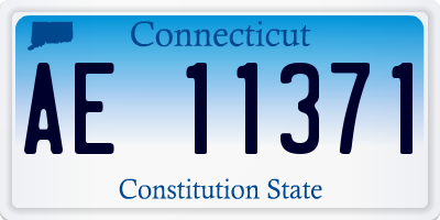 CT license plate AE11371