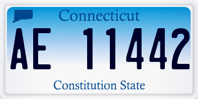 CT license plate AE11442