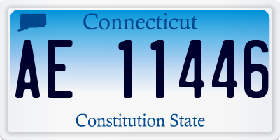 CT license plate AE11446