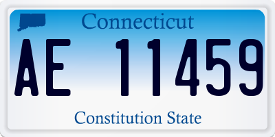 CT license plate AE11459