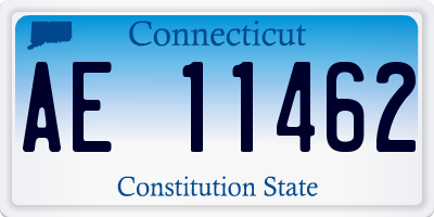 CT license plate AE11462