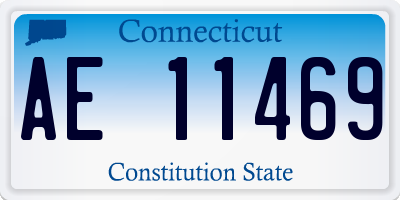 CT license plate AE11469