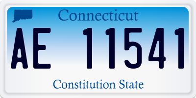 CT license plate AE11541