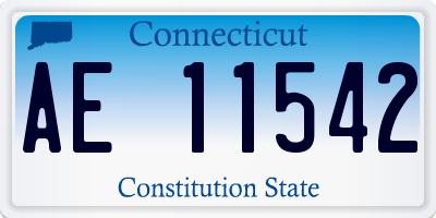 CT license plate AE11542